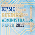 KPMG Business Administration Paper 2013 Grand Final